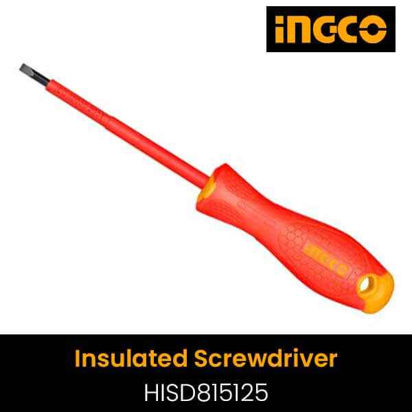 INGCO INSULATED SCREWDRIVER 5.5 X 125 HISD815125