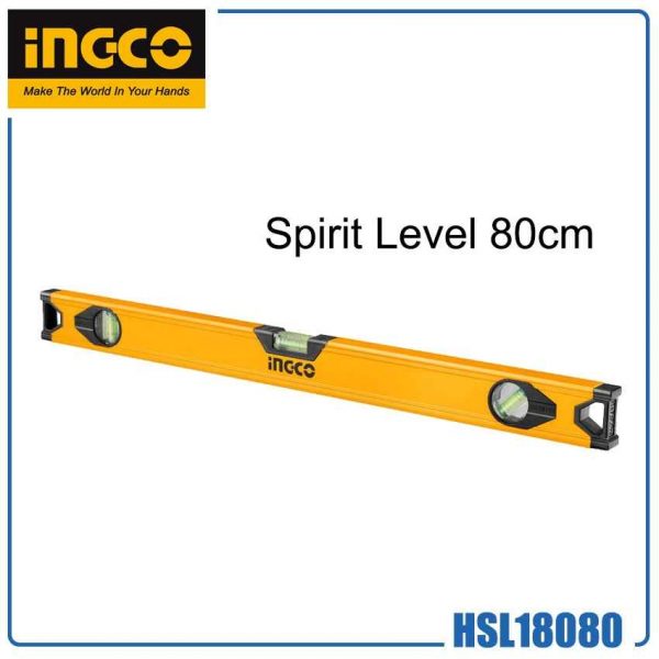 INGCO SPIRIT LEVEL 80CM -NEW HSL18080