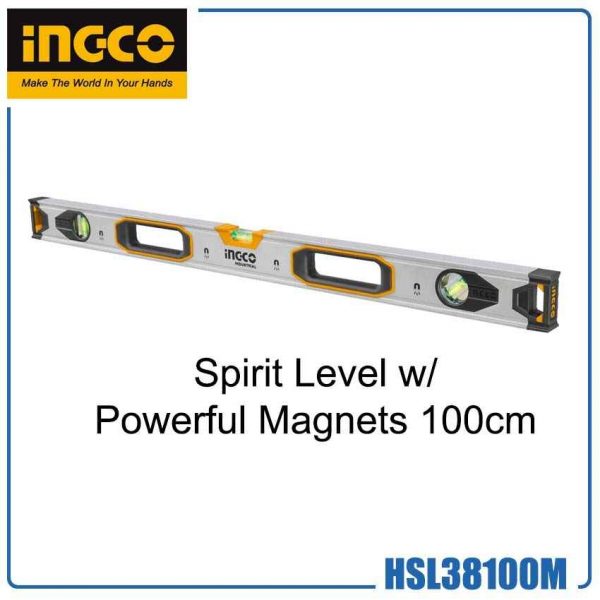 INGCO SPIRIT LEVEL WITH MAGNET 100cm HSL38100M