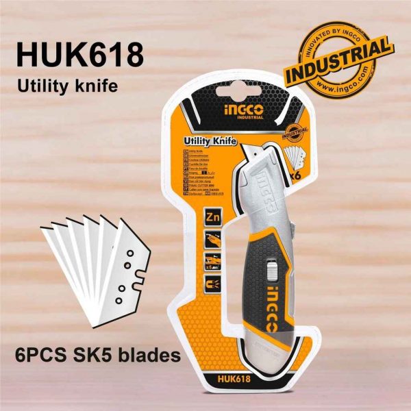 INGCO UTILITY KNIFE BLADE SIZE 61 x 19 mm 6pcs blades HUK618