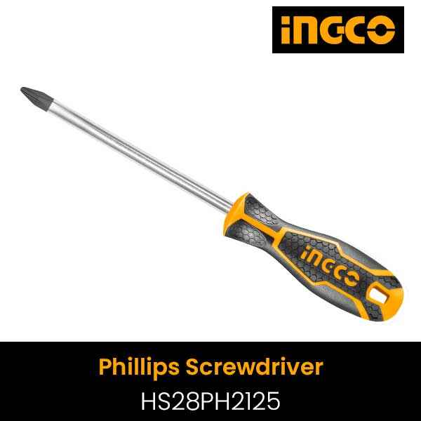 INGCO PHILLIPS SCREWDRIVER 6.0x125mm HS28PH2125