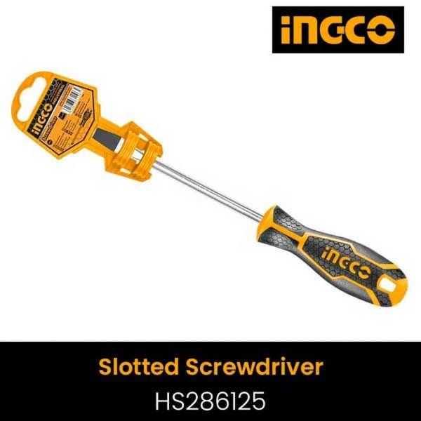 INGCO SLOTTED SCREWDRIVER 6.5x125mm HS286125