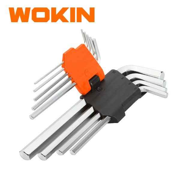 WOKIN 9Pcs Long Arm Hex Key Set 207209