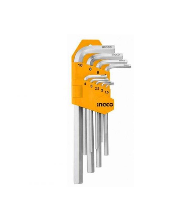 Ingco Hex Key 9Pcs with Long Arm HHK11091