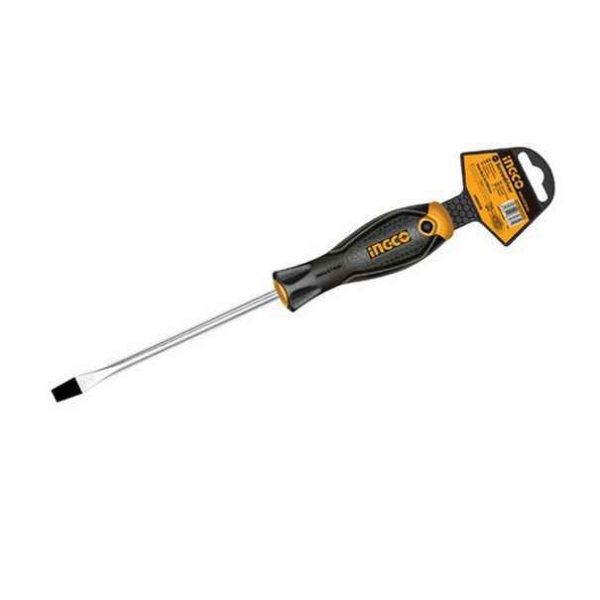 INGCO SLOTTED GO THROUGH SCREWDRIVER 6.5X100mm