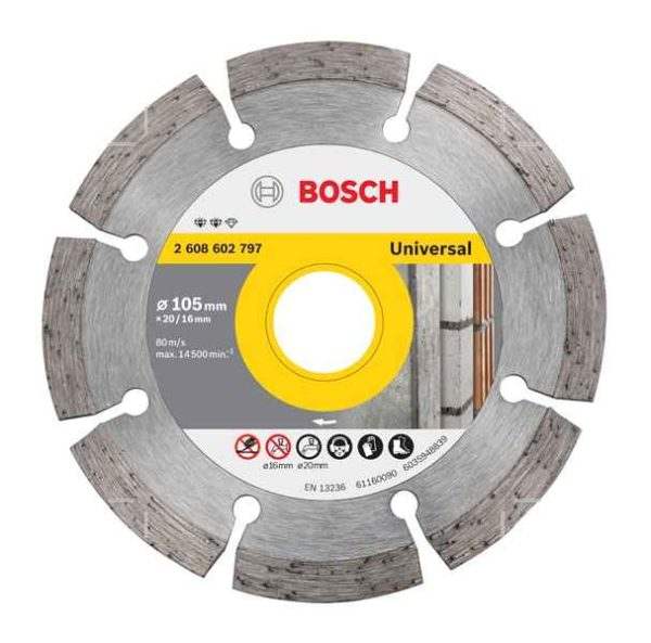 BOSCH Diamond Cutting Disc Standard for Universal 105x20.16 2608602797