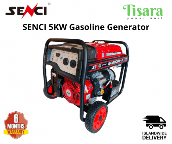 SENCI Portable Gasoline Generator 5kW SC6000E-III