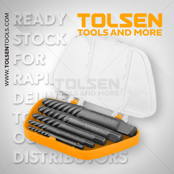 TOLSEN Screw Extractor Set 05Pcs (Industrial) TOL33505